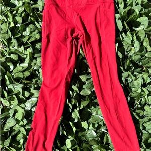 Athleta Red Leggings